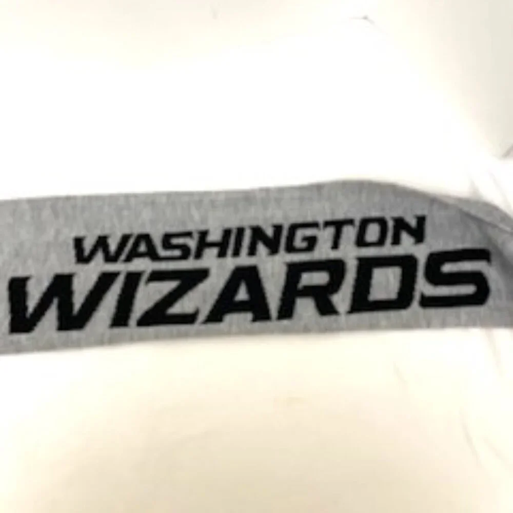 Harry Potter Washington Wizards Scarf Hogwarts Crest Gray Red Blue Fringe Unisex